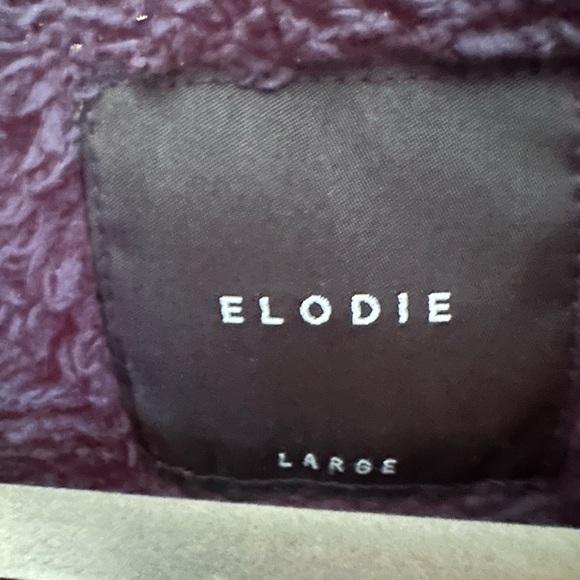 Elodie Navy Blue Fleece Jacket size Large - Picture 2 of 6